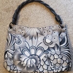 Anuschka Floral Gray Women's Bag